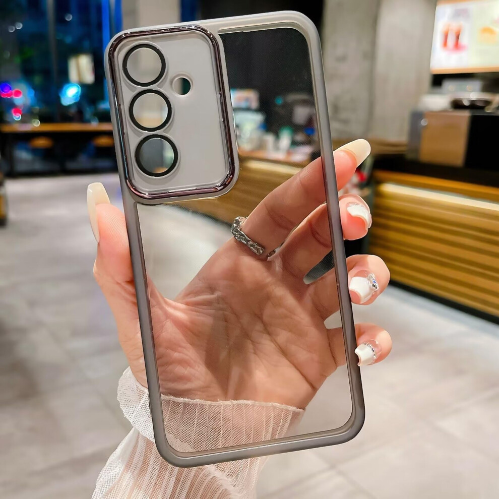 Case Crystal Clear Anti Yellowing Slim Bumper Camera Lens Protector For Samsung Galaxy A72 5G/4G Black 9016109179326