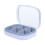 6Gitter Kleiner Pillen Organizer Etui Grau 9
