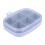 6Gitter Kleiner Pillen Organizer Etui Grau 5