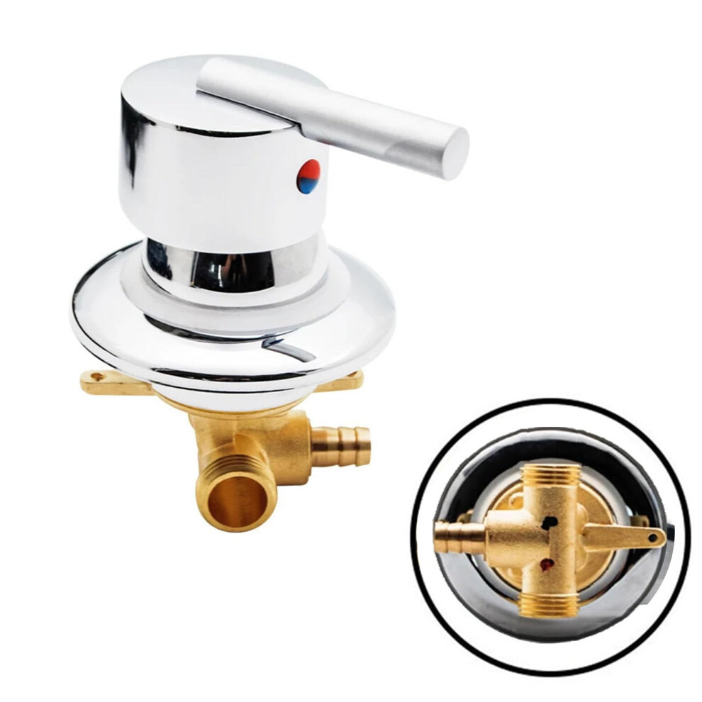 1 Way Mixer Tap Brass Shower Faucets With Bypass Valve Cold And Hot Water Mixer For Shower Room Bathroom Intubation-A 9393856081639