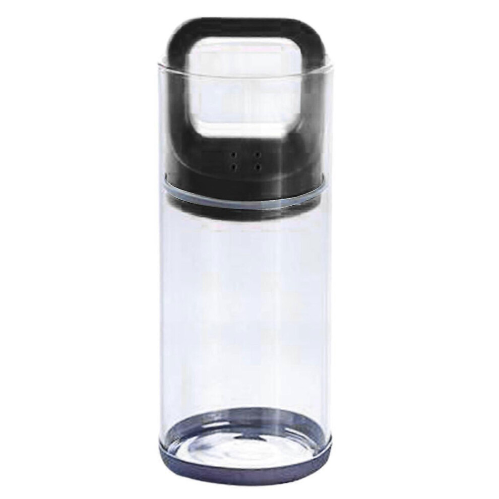 (L-) 600Ml/1000Ml Large Capacity Glass Airtight Food Container For Home Black
