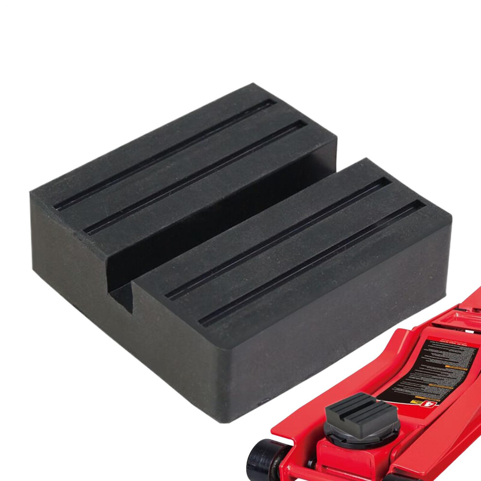 Floor Jack Pad Heavy Duty Rubber Rail Pinch Weld Adapter, Rail Square Support Block For Vehicle And Truck Floor Jacks 9393856081721