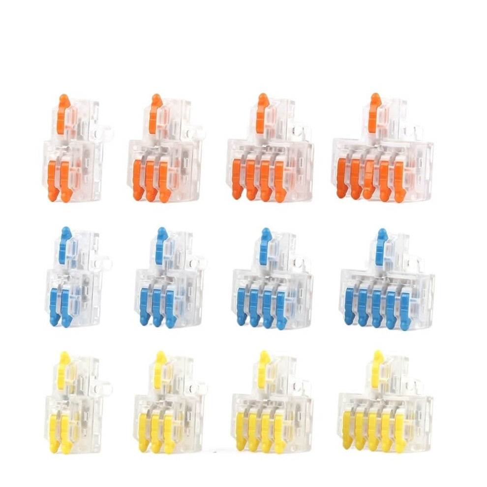 Conductor Terminal Block Transparent Wire Splitter D1-5Ty 25/50/100Pcs Pack Compact Cable Splicing Connector 9084446180800