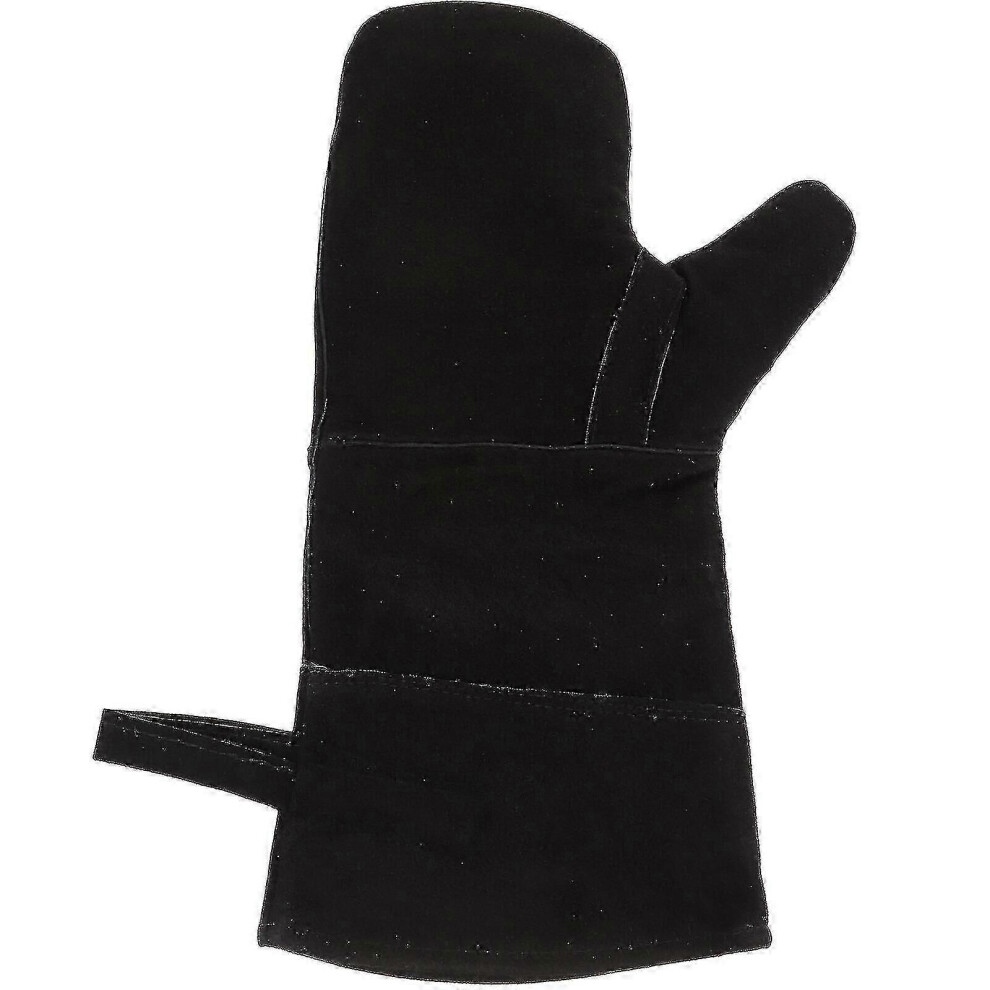 Heat and Fire Resistant Leather Gloves, Perfect for Fireplace, Stove, Oven, Grill, Welding, BBQ, Potholder
