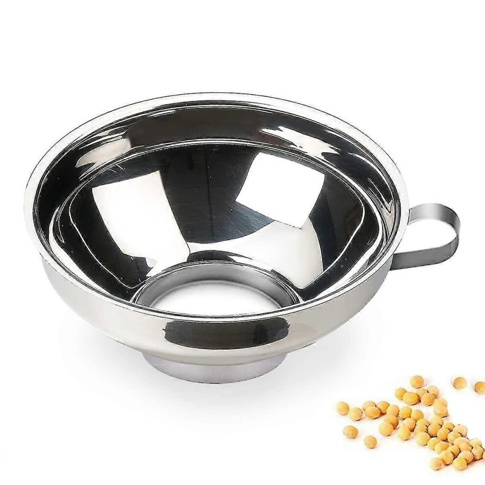 Canning Funnel for Kitchen, Wide Mouth Funnel for Mason Jars, Large Canning Funnels for Filling Bottles, Stainless Steel Food Funnel