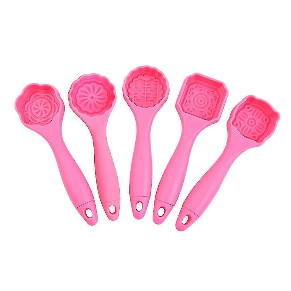 (Pink) Plastic Maamoul Mold for Cookies, Cakes, Pastry, Decoration, DIY, Mooncake