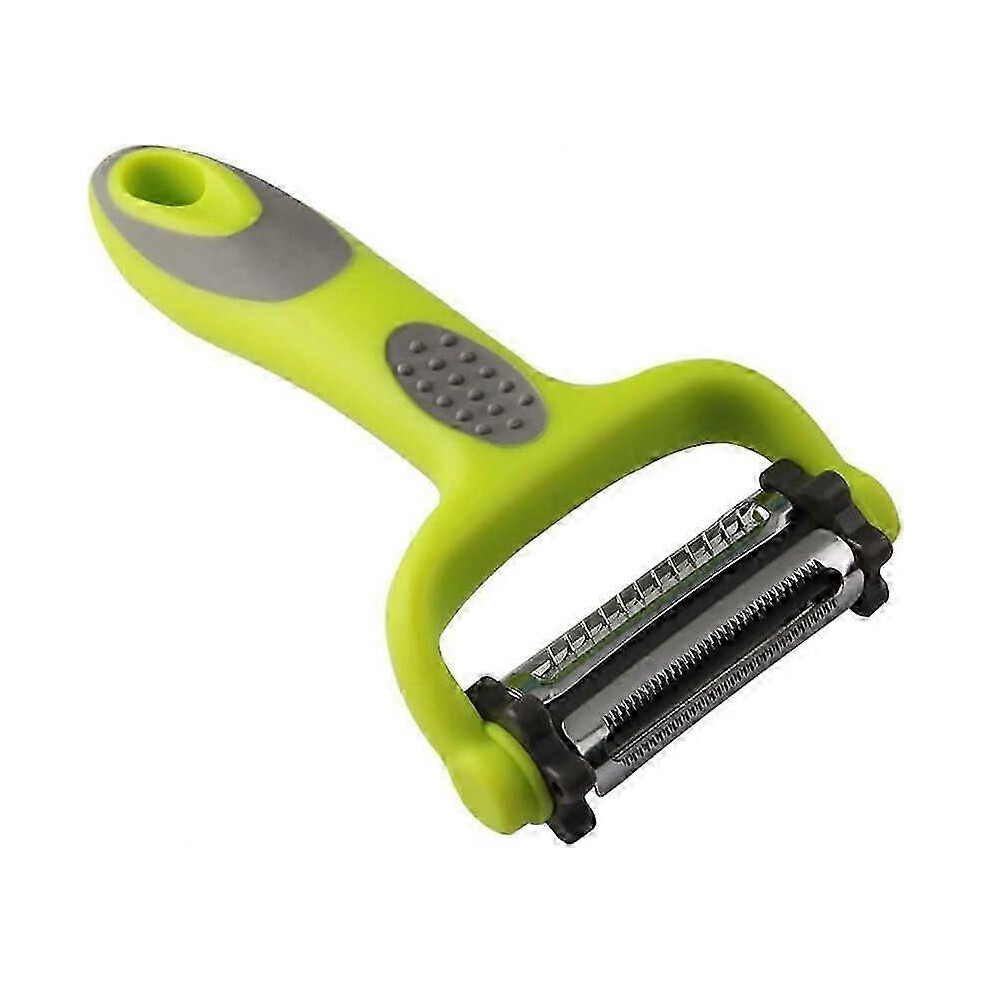 Vegetable and Fruit Peeler, Julienne Peeler, 3 in 1 Multi-Function Rotary Peeler, 3 Stainless Steel Blades
