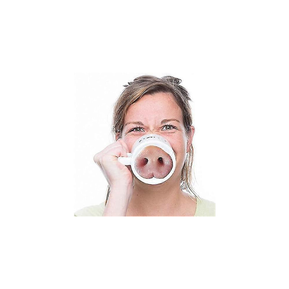 Ceramic Mug With A Cute Pig Nose, Ideal For Coffee, Tea, Milk Or As An Original And Fun Gift For Christmas Or A Birthday. Pink