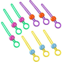 Set of 9 silicone food bag clips with handles