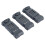 3pcs 3.7V 600mAh UAV Lithium Battery Quadcopter with Charging Cable 5