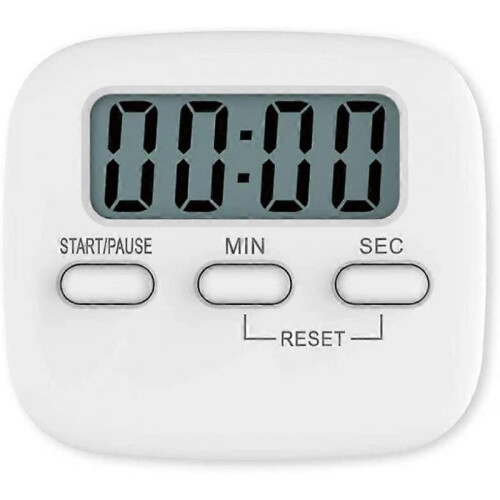 Kitchen Timer,Digital Kitchen Timer Magnetic Countdown Stopwatch Timer with Loud Alarm, Big Digit, Back Stand, Hanging Hole for Cooking, Shower 2