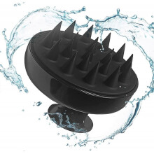 Hair Brush, Scalp Massager and Shampoo Brush Scrubber, Soft Silicone Bristles for Wet and Dry Hair, Anti-Dandruff Brush & Hair Massager