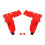 (Blue) Silicone VR Controller Grip Cover with Wrist Strap for Quest 2 Red 1