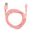 (Pink) USB Charging Cable Weaved Wireless Gaming Mouse Cord 6.6ft Pink 1