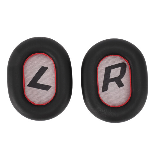 (White) Replacement Ear Pads Soft Protein Leather for Plantronics Black