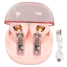 (Pink) Bluetooth 5.3 Übersetzer-Ohrhörer 144 Sprachen Wireless Pink