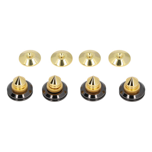 4x HiFi Lautsprecher Isolierfüße Metall Dämpfung 2