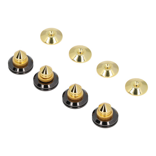 4x HiFi Lautsprecher Isolierfüße Metall Dämpfung 1