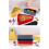 1-Piece Pizza Organiser Box, Space-Saving, Reusable, Red, Pizza Storage Container, Kitchen Organizer 4