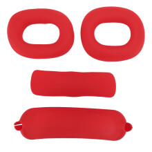 (Blue) Silikon-Ohrpolster-Set für iOS-Kopfhörer Rot