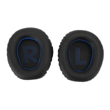 (Blue) Replacement Ear Pads Soft PU Leather for Q100 Black Blue