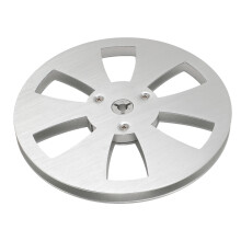 1/4" 7" Leeres Bandspule Aluminiumlegierung 6-Loch Silber