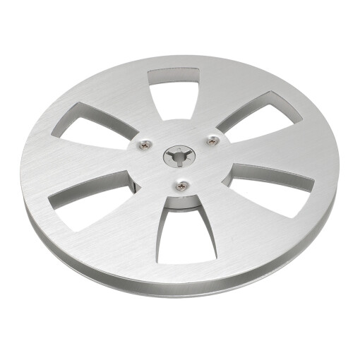 1/4" 7" Leeres Bandspule Aluminiumlegierung 6-Loch Silber