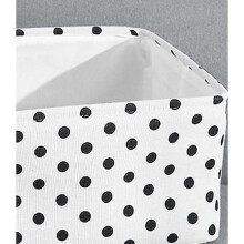 Foldable Storage Box with Linen Stitching Fabric Storage Basket, Storage Box with Cotton Rope Handles Storage Cube Storage Boxcircle-medium