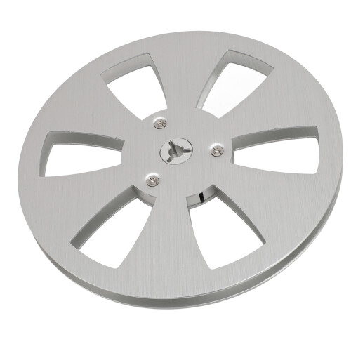 1/4" 7" Leeres Bandspule Aluminiumlegierung 6-Loch Silber 1