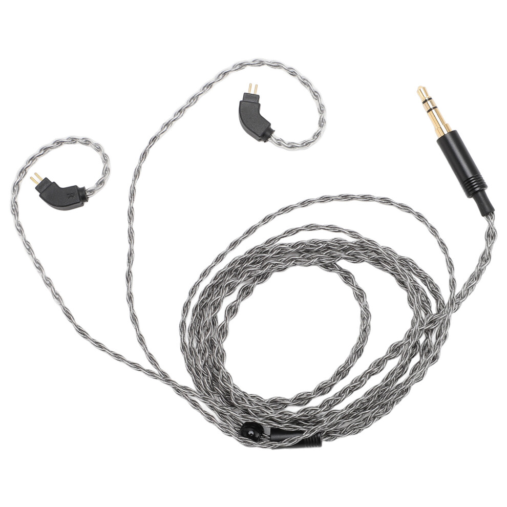3.5Mm 2Pin 0.78Mm Copper Earphone Cable Revonext Qt2 Qt3 Rx8 Silver 609610386704