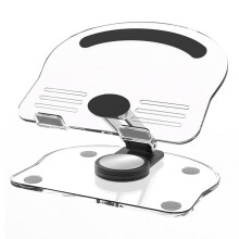 (Pink) 360 drehbarer Acryl-Tablet-Ständer schwarz