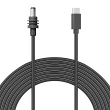 (1 M/3.28 FT) USB C to DC 18AWG IP68 Water Resistant 5M Indoor Outdoor