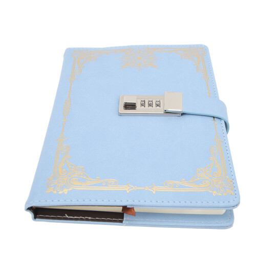 A5 Notizbuch 100 Seiten blau mit Lesezeichen 1
