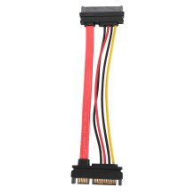 SATA22P/M-SAS29P F auf F Verlängerungskabel, SATA7 15pin, 0,15m