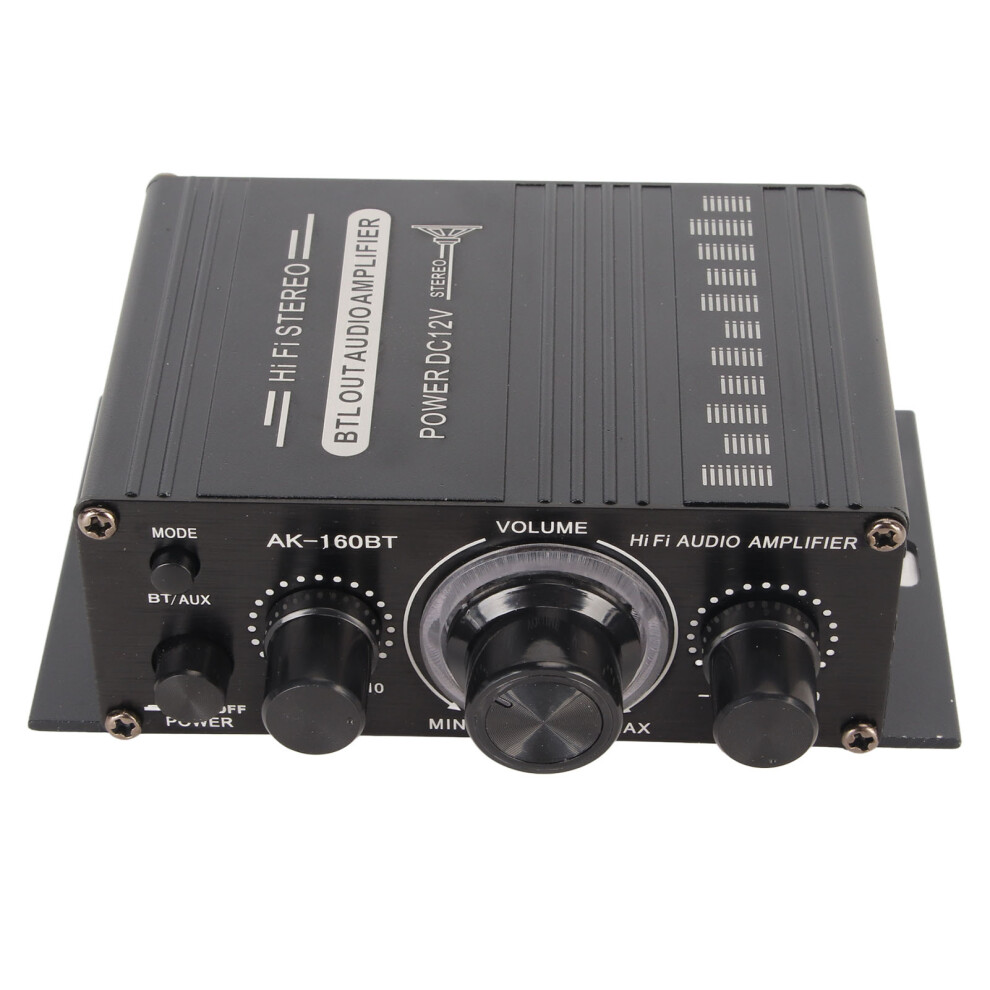 Bluetooth 5.0 Power Amplifier 20Hz-20Khz 12V Aluminium Alloy 609610407928