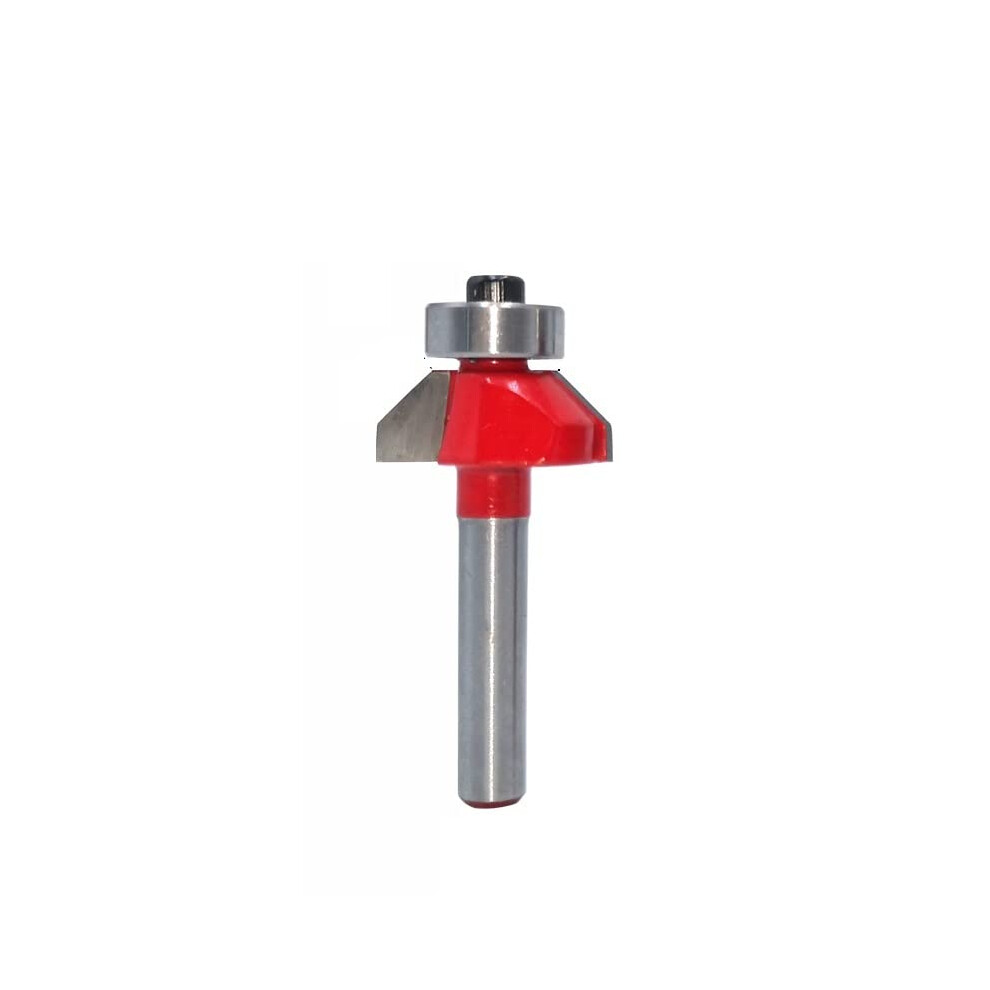 45 Degree Chamfer Router Bit Edge Forming Bevel Milling Cutter For Wood Mc01130 6Mm Shank Or 6.35Mm Shank 44.4Mm Length 9084446181685