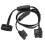 OBD 16 Pin Flat Noodle Y Splitter Cable for Elm327 2