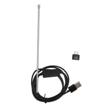 (3.9mm / 0.15in) Industrial Borescope IP67 720P 3-in-1 USB C 6LED 4.9ft 3.9mm