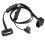 OBD 16 Pin Flat Noodle Y Splitter Cable for Elm327 3