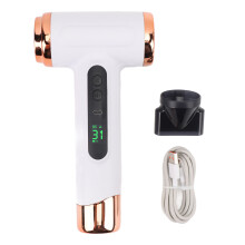 (White) Cordless Hair Dryer 15000mAh 200W USB Rechargeable White