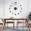 Nordic Acrylic Digital Wall Clock Luminous Mute 40cm Silver 1