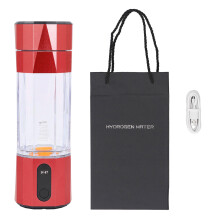 (Red) Wasserstoff-Wasserflasche 6000-8000 ppb, 208ml, wiederaufladbar, rot