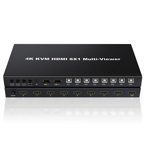 4K HDMI Splitter 8 in 1 Out Remote Switch Box 4K/1080P Support 2