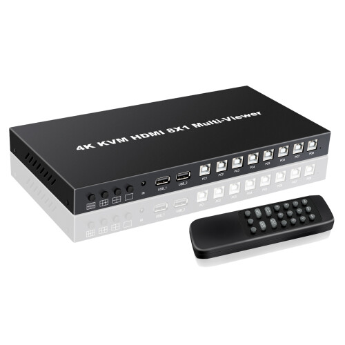 4K HDMI Splitter 8 in 1 Out Remote Switch Box 4K/1080P Support 1