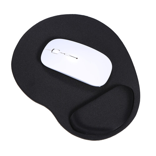 Mouse Pad with Wrist Rest Support for PC Laptop Black 1