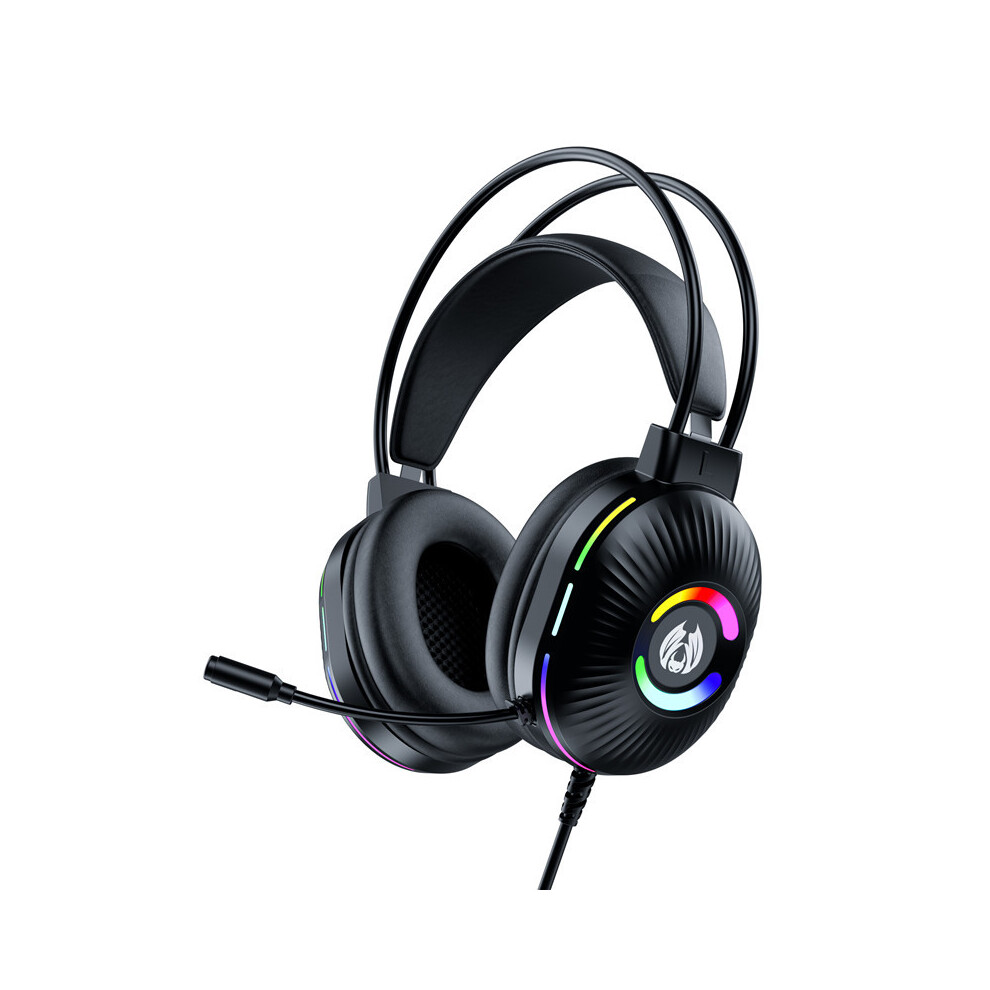 Gaming Headsets Mic Noise Canceling 7.1 Surround Led Over-Ear Pc 609610379768