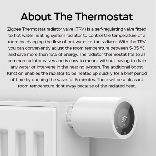 Smart Thermostatic Radiator Valve App Control Zigbee 1