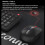 Wireless Keyboard Mouse Combo 2.4G 104-Key Quiet Adjustable 5