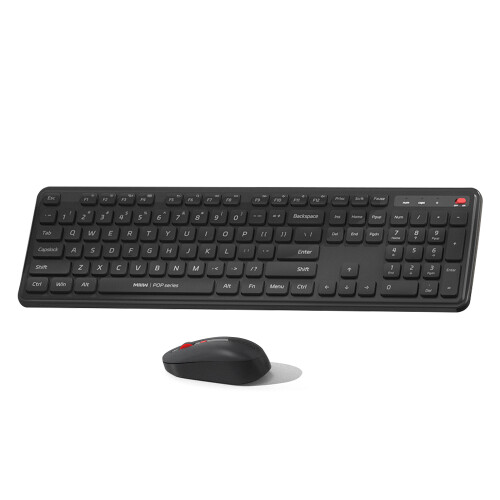 Wireless Keyboard Mouse Combo 2.4G 104-Key Quiet Adjustable