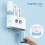 Toothbrush Holder for Bathroom Wall Mounted - Automatic Toothpaste Dispenser Squeezer Bathroom Organizer Accessories Sets 8